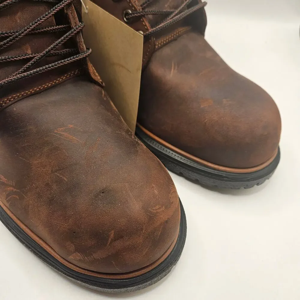 RED WING MEN'S 11.5 EE WIDE 415 DYNAFORCE 6 IN WP SOFT TOE WORK BOOTS BROWN NWOB